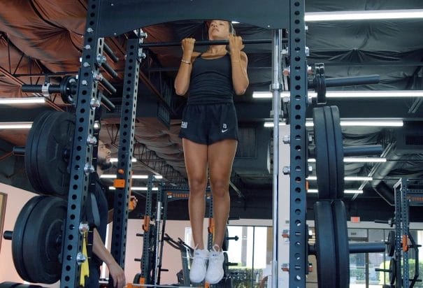 Strength Society Woman Training Pullups